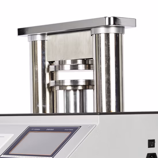 Macchina automatica programmabile per prove di laboratorio a pressione di schiacciamento di anelli di carta