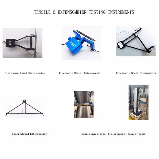 Electronic Radial Extensometer Tensile Test Accessories Poisson Ratio Tester Tensile Test Equipment Ysj Material Testing Machine