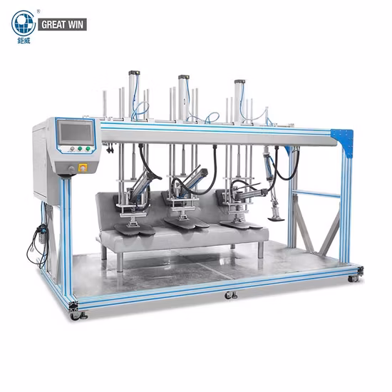 Tester integrato per la resistenza dello schienale e del bracciolo dei sedili del divano